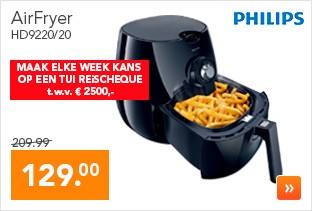 De Philips Airfryer bij Blokker nu €129.- i.p.v. €209.-