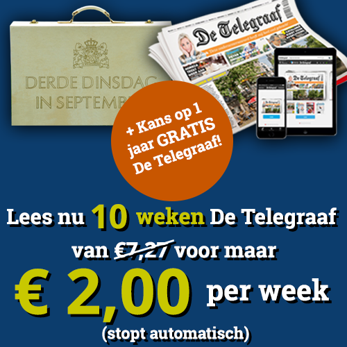 Een proefabonnement Telegraaf! Nu 10 weken voor € 2.- per week plus Gratis digitale toegang en het mooie magazine Vrouw.