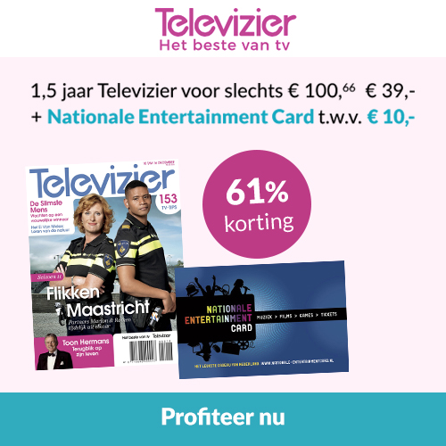 Televizier tijdschrift + Nationale Entertainment Card t.w.v. 10,-