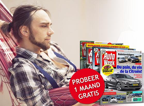 de autoweek mag je nu 1 maand gratis proberen. 