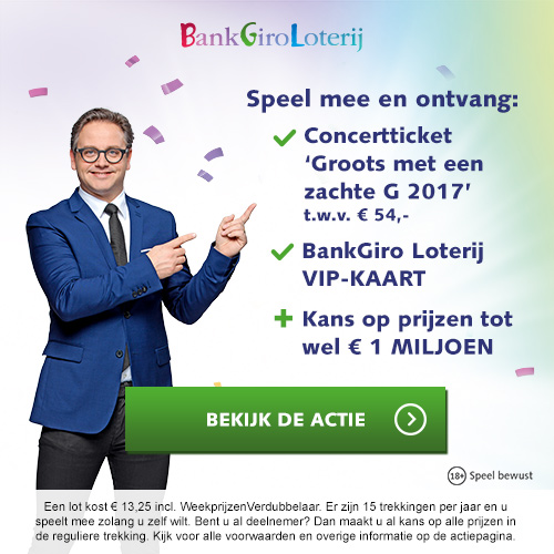 Gratis tickets concert Guus Meeuwis | Bankgiro loterij!