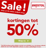 Bristol kortingen tot wel 50% op alles!