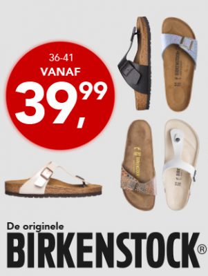 Ben je opzoek naar het kwaliteitsmerk Birkenstock neem dan een kijkje in de Bristol shop want hier zijn de Birkenstock schoenen al te koop vanaf € 39.99. 