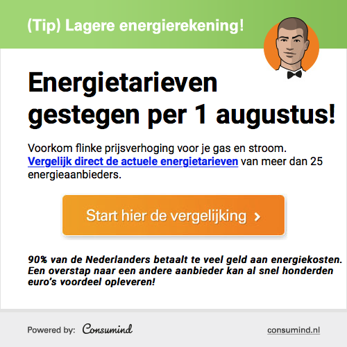 Consumind | Gratis goedkoopste Energiedeal ontvangen!