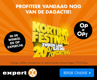 Expert korting festival | 20% voordeel op je aankoop!