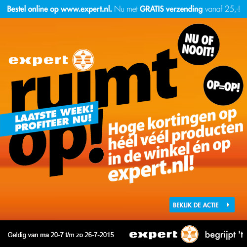 Opruiming bij Expert 