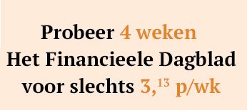 Financieele Dagblad 4 weken voor €12.50