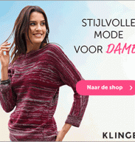 KLiNGEL mode nu met €15,- korting! met de kortingcode Blue!