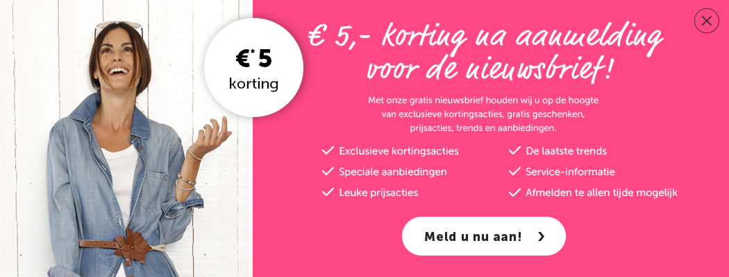 KLiNGEL mode nu met €15,- korting! met de kortingcode Blue!