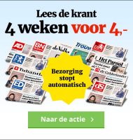 Het laatste nieuws! 4 weken je krant naar keuze gratis in de bus. De kosten zijn €1.- per week betaal totaal maar €4.-.