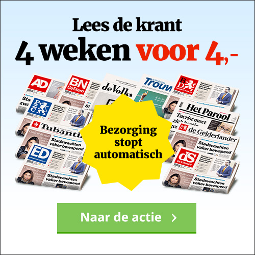 Het laatste nieuws! 4 weken je krant naar keuze gratis in de bus. De kosten zijn €1.- per week betaal totaal maar €4.-. 