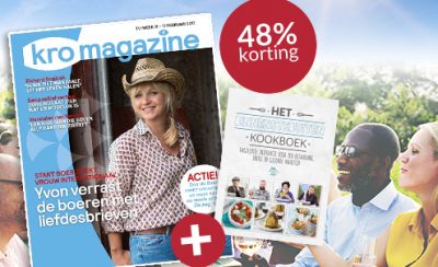 KRO abonnement met gratis kook boek t.w.v. € 29.99