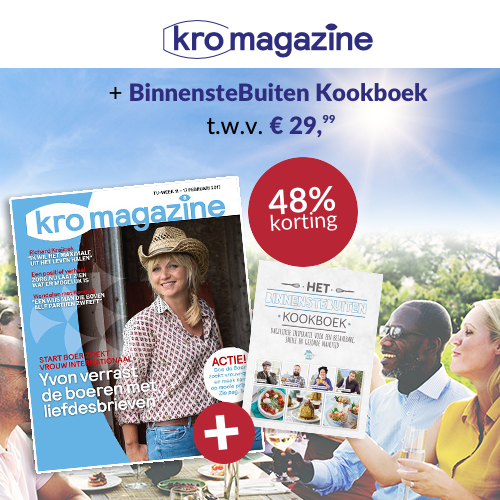 KRO abonnement met gratis kook boek t.w.v. € 29.99