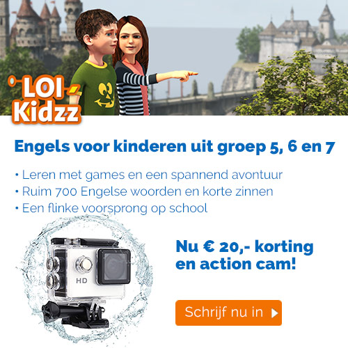 LOI Kids € 20.- Korting op taalcursus + Action cam!