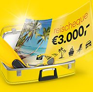 Win een reischeque van € 3000.- en ga automatische meespelen bij de Lotto. Schrijf je gratis in en maak direct kans op het winnen van de mooiste prijzen.
