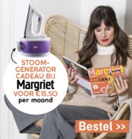 Margriet met gratis Stoomgenerator t.w.v. € 179,-