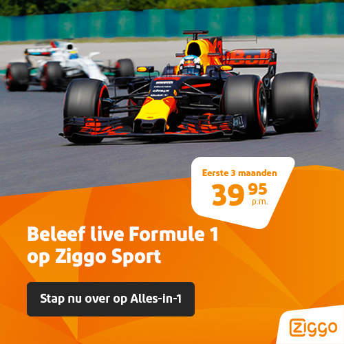 Ziggo sport met gratis Formule 1 wedstrijden!