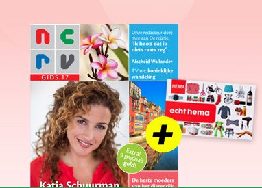 NCRV televisie gids | 60% korting en Gratis HEMA bon!