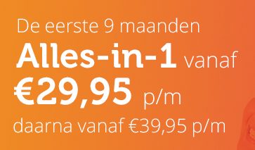 NLE "alles-in-1" pakket". Nu de eerste 3 maanden voor € 29.95 per maand. Inclusief Gratis WIFI versterker. Profiteer ook van het goedkoopste abonnement.