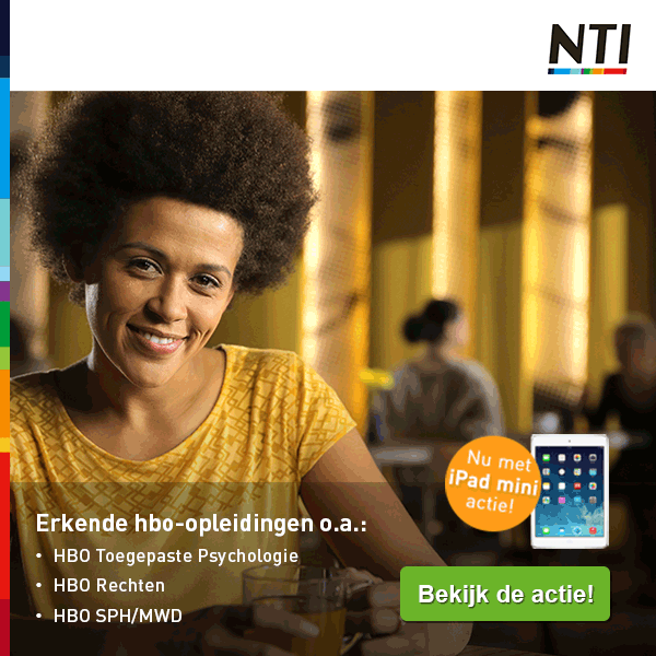 NTI opleidingen | Gratis iPad , tablet of camera!