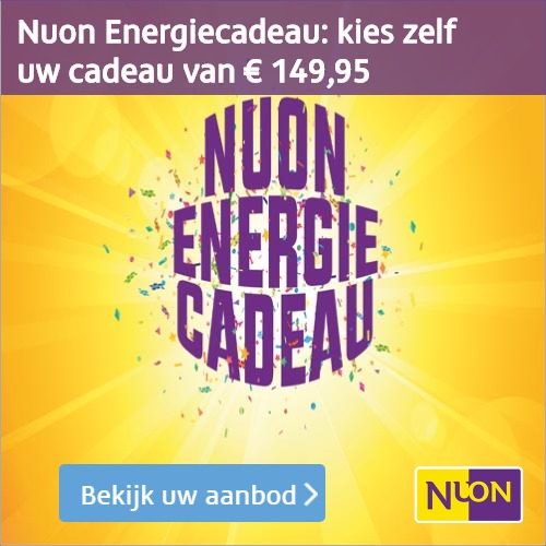 Profiteer van deze Nuon aanbieding. Stap over en ontvang een Gratis energiecadeau t.w.v. € 149,95. Sluit voor 1 jaar een abonnement pak voordelige energie.
