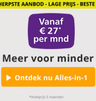 Alles-in-1 bij online.nl nu €27.- i.p.v. €37.- per maand!