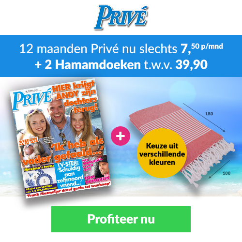 Sluit een Privé abonnement af en ontvang 2 Hamamdoeken t.w.v. € 39.90 cadeau! Lekker genieten van de laatste showbizz nieuwtjes. Betaal slecht €7.50 p/m.d.