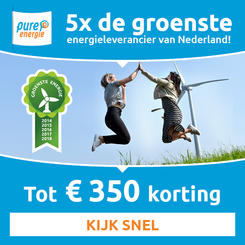 Stroom vergelijken | Bij Pure Energie € 350.- korting!