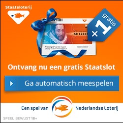 Win in de Staatsloterij elk jaar € 250.000,- 