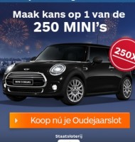 Oudejaarstrekking | Win 250 MINI's + Jackpot €7,5 miljoen