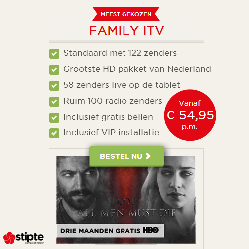 Stipte | Alles-in-1 met meeste zenders en HBO!