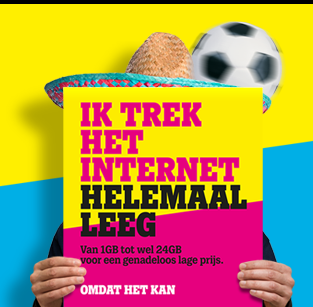 Kies bij Tele2 internet het pakket wat het best bij je past. Vanaf €22.- per maand kun je kiezen uit Light, Basis en Extra.