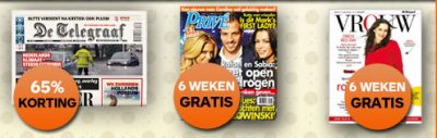 Telegraaf aanbieding | 6 weken gratis Privé+Vrouw magazine