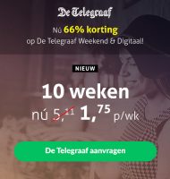 Weekend Telegraaf | Zaterdagkrant nu €1.75 per week!