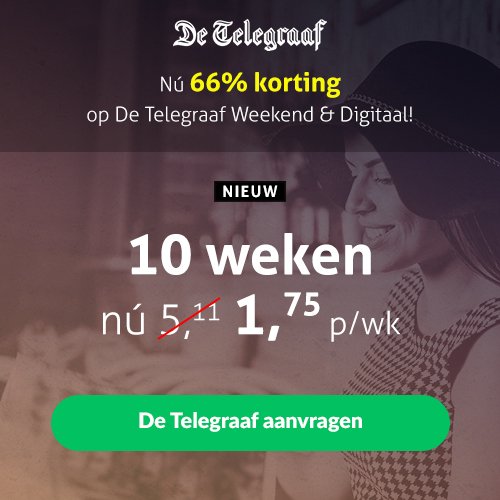 Weekend Telegraaf hoe heerlijk is dat! Nu de Zaterdagkrant voor maar € 1.75 per week. ontvang de krant op zaterdag + 7 dagen digitaal.
