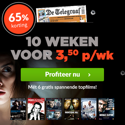 10 weken Telegraaf met Gratis dvd box t.w.v €45,-