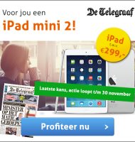 iPad mini 2 t.w.v. €299,- cadeau bij De Telegraaf!