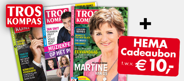 TrosKompas met gratis HEMA cadeaubon t.w.v. € 10,-