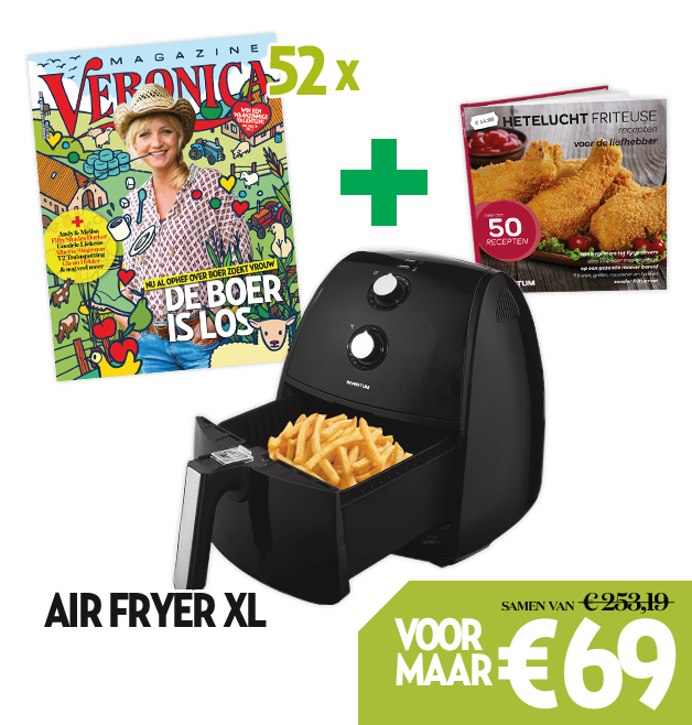 Veronica Tv gids + Inventum Air Fryer + receptenboekje nu eenmalig €69.-