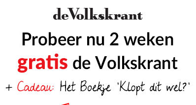 De Volkskrant 2 weken gratis met een gratis boekje!