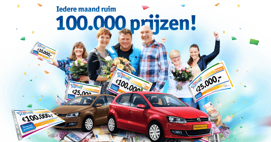 Gratis Cadeaukaart t.w.v. €25.- en kans op €100.000! Speel mee met de Vrienden loterij. En zoek een gratis cadeau uit in de webshop.