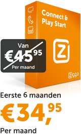 Ziggo abonnement Alles-in-1 met Gratis Ziggo sport! van €45.95 nu €34.95